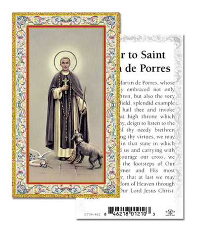 100-Pack - St Martin De Porres Holy Card