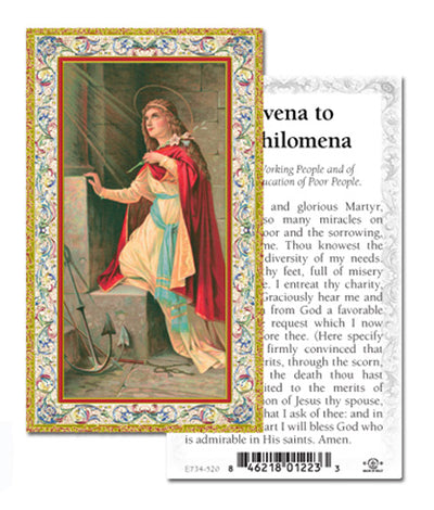 100-Pack - St Philomena Holy Card