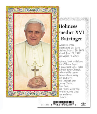 100-Pack - Pope Benedict Xvi Holy Card