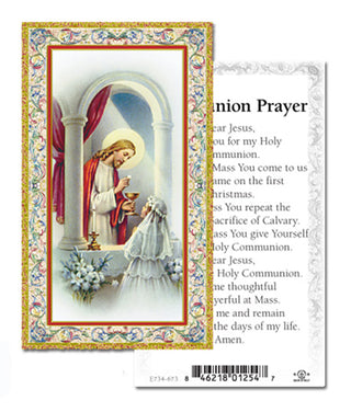 100-Pack - Communion Girl Holy Card