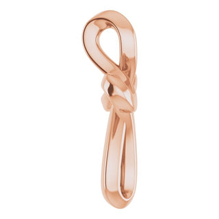 14K Rose Youth Cross Pendant