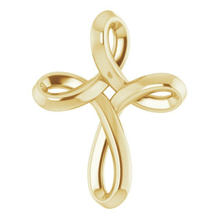 14K Yellow Youth Cross Pendant