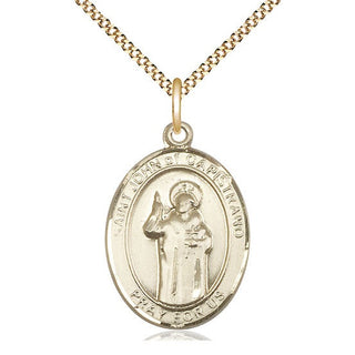 14kt Gold Filled Saint John of Capistrano Medal Catholic Jewelry Engraved Catholic Saint Jewelry