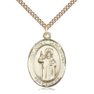 14kt Gold Filled Saint John of Capistrano Medal Catholic Jewelry Engraved Catholic Saint Jewelry