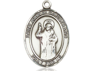 Sterling Silver Saint John of Capistrano Medal Catholic Jewelry Engraved Catholic Saint Jewelry