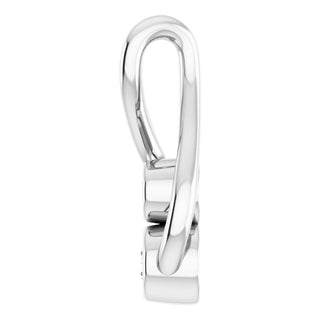 Sterling Silver .07 CTW Natural Diamond Hold You Forever Pendant