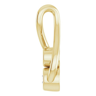 14K Yellow .07 CTW Natural Diamond Hold You Forever Pendant