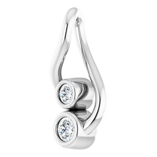 Platinum .07 CTW Natural Diamond Hold You Forever Pendant