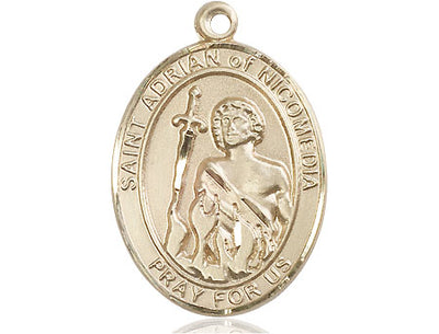 14kt Gold Filled St. Adrian of Nicomedia Medal | Large | Engravable
