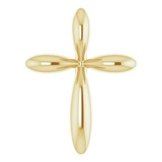14K Yellow 10x7.72 mm Cross Pendant