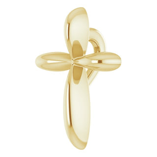 14K Yellow 10x7.72 mm Cross Pendant
