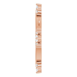 14K Rose 1/5 CTW Natural Diamond Miraculous Necklace Center