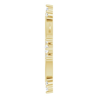 14K Yellow 1/5 CTW Natural Diamond Miraculous Necklace Center