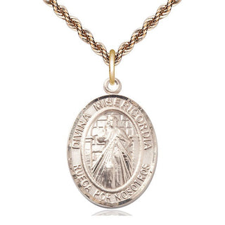 14kt Gold Divina Misericordia Medal