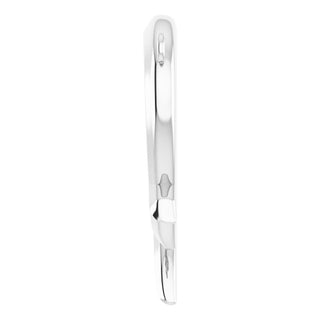 10K White Cross & Open Heart Necklace Center