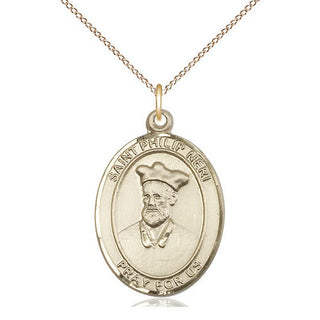 14kt Gold Filled Saint Philip Neri Medal Catholic Jewelry