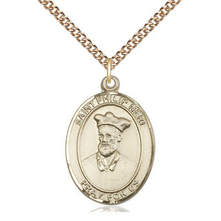 14kt Gold Filled Saint Philip Neri Medal Catholic Jewelry