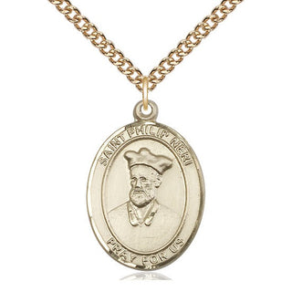 14kt Gold Filled Saint Philip Neri Medal Catholic Jewelry