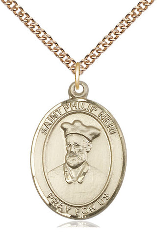 14kt Gold Saint Philip Neri Medal