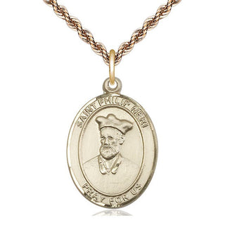 14kt Gold Saint Philip Neri Medal
