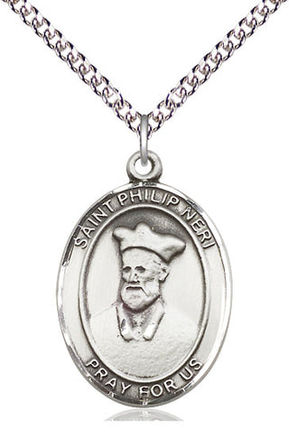 Sterling Silver Saint Philip Neri Medal Catholic Jewelry