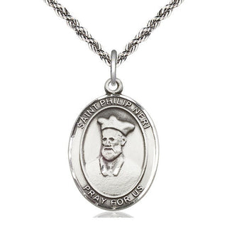 Sterling Silver Saint Philip Neri Medal Catholic Jewelry
