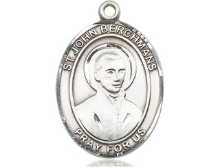 Pewter Saint John Berchmans Medal Engraved Catholic Saint Jewelry