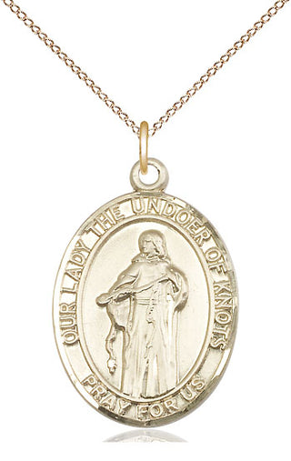 14kt Gold Our Lady of Knots Medal | Engravable