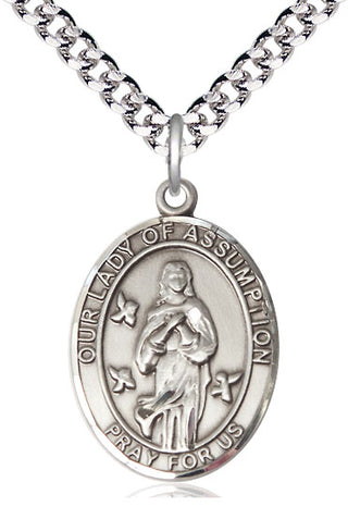 Pewter Our Lady of Assumption Medal | Large | Engravable