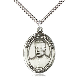 Pewter Blessed Miguel Pro Medal Catholic Jewelry Engraved Catholic Saint Jewelry