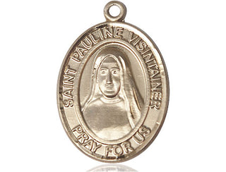 14kt Gold Filled Saint Pauline Visintainer Medal Engraved Catholic Saint Jewelry