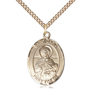 14kt Gold Filled Saint Daria Medal Catholic Jewelry Engraved Catholic Saint Jewelry