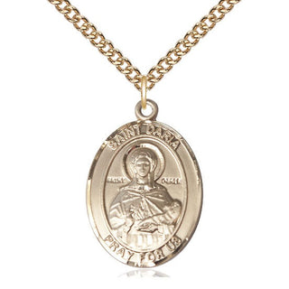 14kt Gold Filled Saint Daria Medal Catholic Jewelry Engraved Catholic Saint Jewelry