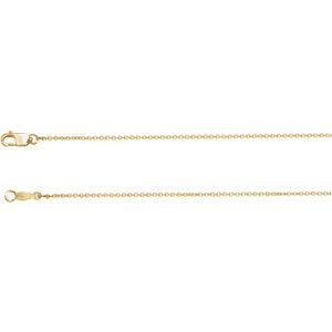 18-inch Cable Chain with Lobster Clasp - 14K Yellow Gold