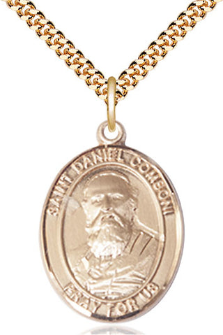 14kt Gold Filled Saint Daniel Comboni Medal Catholic Jewelry Engraved Catholic Saint Jewelry