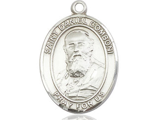 Pewter Saint Daniel Comboni Medal Engraved Catholic Saint Jewelry