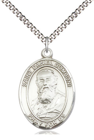 Pewter Saint Daniel Comboni Medal Catholic Jewelry Engraved Catholic Saint Jewelry
