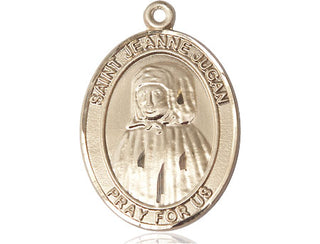 14kt Gold Filled Saint Jeanne Jugan Medal Engraved Catholic Saint Jewelry