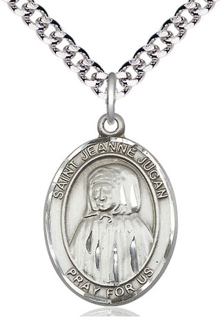 Pewter Saint Jeanne Jugan Medal Catholic Jewelry Engraved Catholic Saint Jewelry