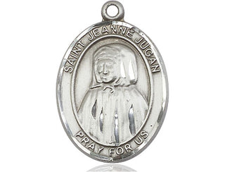 Sterling Silver Saint Jeanne Jugan Medal Catholic Jewelry Engraved Catholic Saint Jewelry