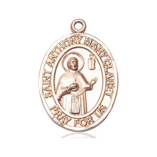 14kt Gold Filled Saint Anthony Mary Claret Medal Engraved Catholic Saint Jewelry