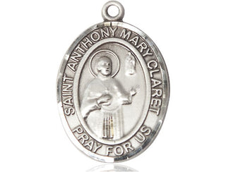 Sterling Silver Saint Anthony Mary Claret Medal Catholic Jewelry Engraved Catholic Saint Jewelry