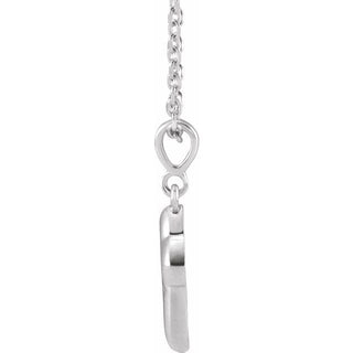 Sterling Silver Petite Open Cross 16-18" Necklace