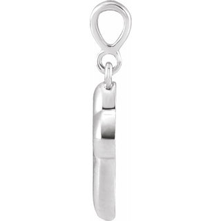 Platinum Petite Open Cross Pendant