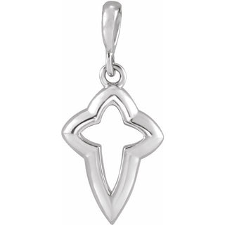 Sterling Silver Petite Open Cross Pendant