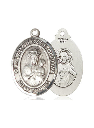 Pewter Our Lady of Czestochowa Medal