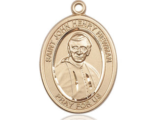 14kt Gold Filled Blessed John Henry Newman Medal Engraved Catholic Saint Jewelry