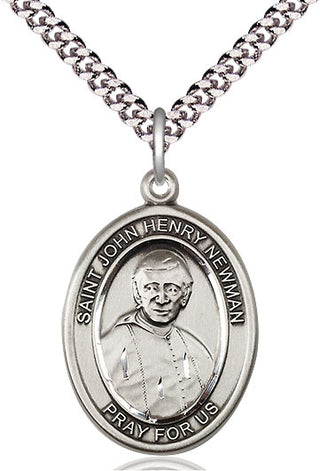 Pewter Blessed John Henry Newman Medal Catholic Jewelry Engraved Catholic Saint Jewelry