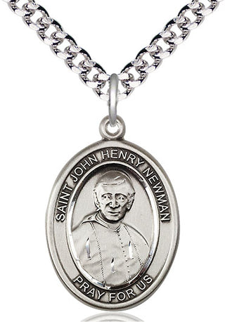 Pewter Blessed John Henry Newman Medal Catholic Jewelry Engraved Catholic Saint Jewelry