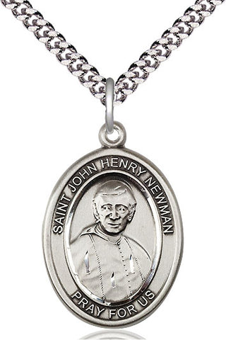 Pewter Blessed John Henry Newman Medal Catholic Jewelry Engraved Catholic Saint Jewelry